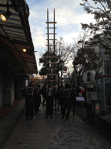 小笠　若鳶会様梯子のり